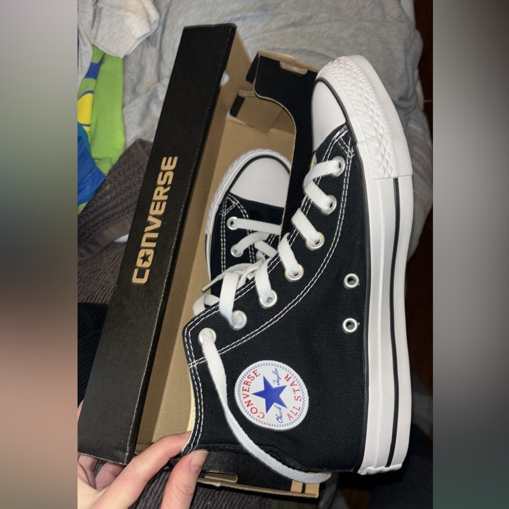 Black Hightop Converse Sz 7